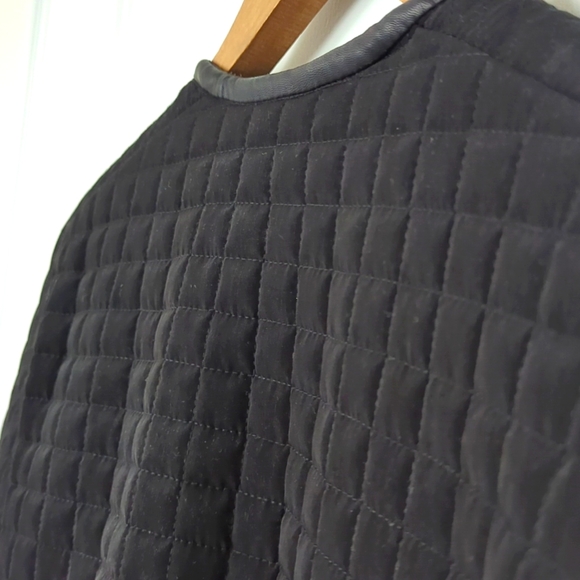 ZARA Black Silver Zipper Jacket US Size S - Picture 6 of 8